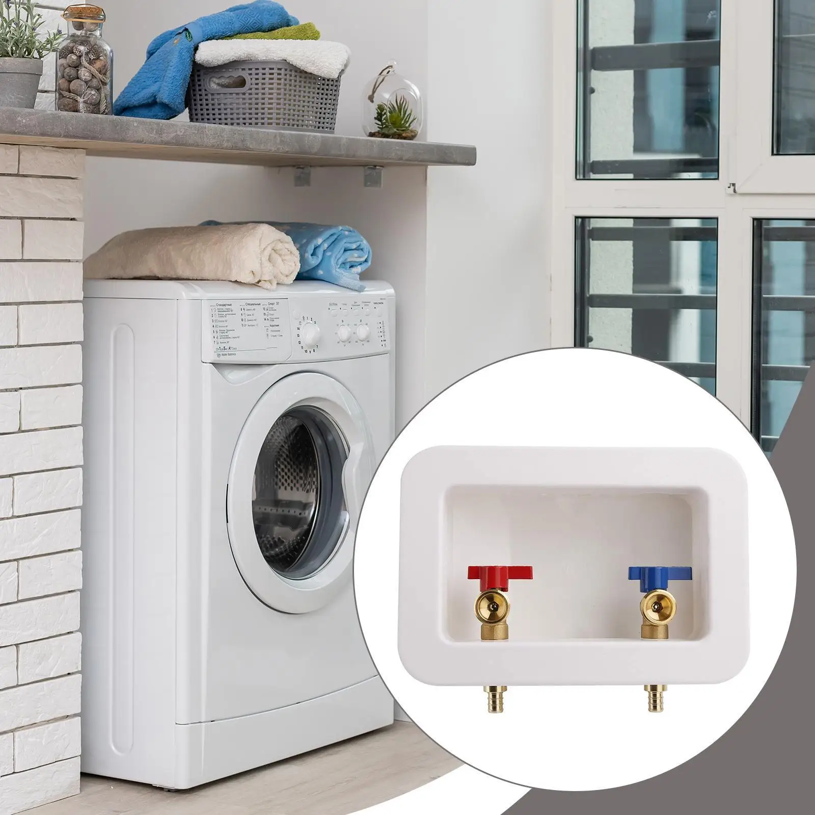 

Выходная коробка для стиральной машины, сантехническое приспособление для замены прачечной, легкий портативный компактный аксессуар для стиральной машины