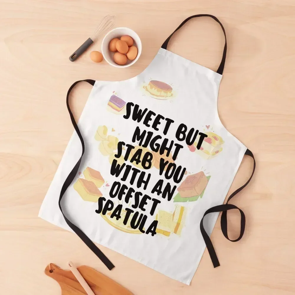

Might stab you with an offset spatula Apron For Man kitchen utensil Men's Kitchen All For Kitchen And Home Apron