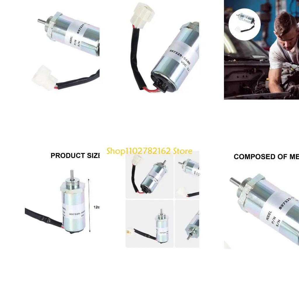 

547B Shut Offs Solenoid Valves 897329-5680 Shutdown Stop Solenoid Valves 12V