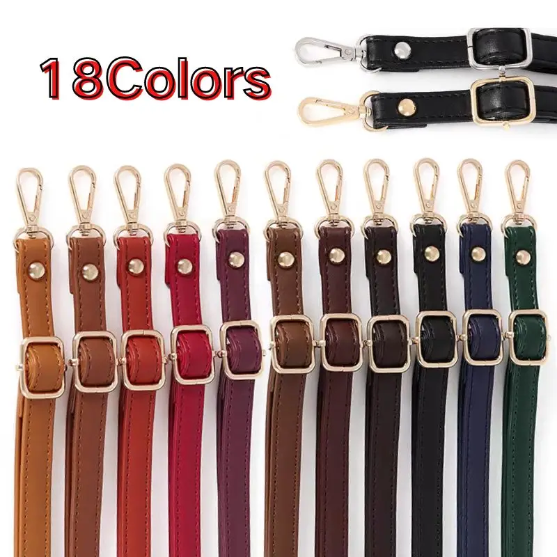 138cm Long Bag Strap Shoulder Strap Bag Belts Long Adjustable PU Leather Bag Strap Replacement Crossbody Bags Accessories