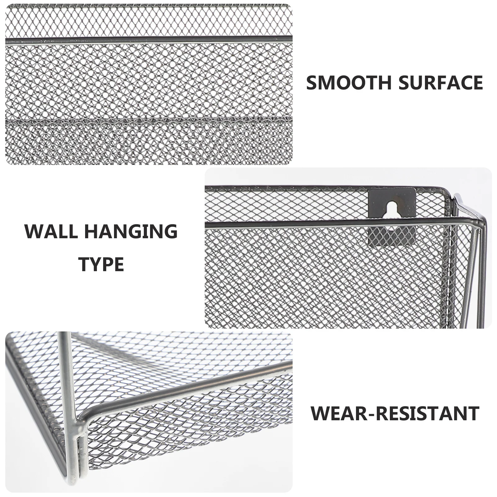 

1pc Wall Shelf Heavy Duty Multi Layer Document Storage Rack For Office Home Iron File Organizer Wall Mounted File Holding Rack