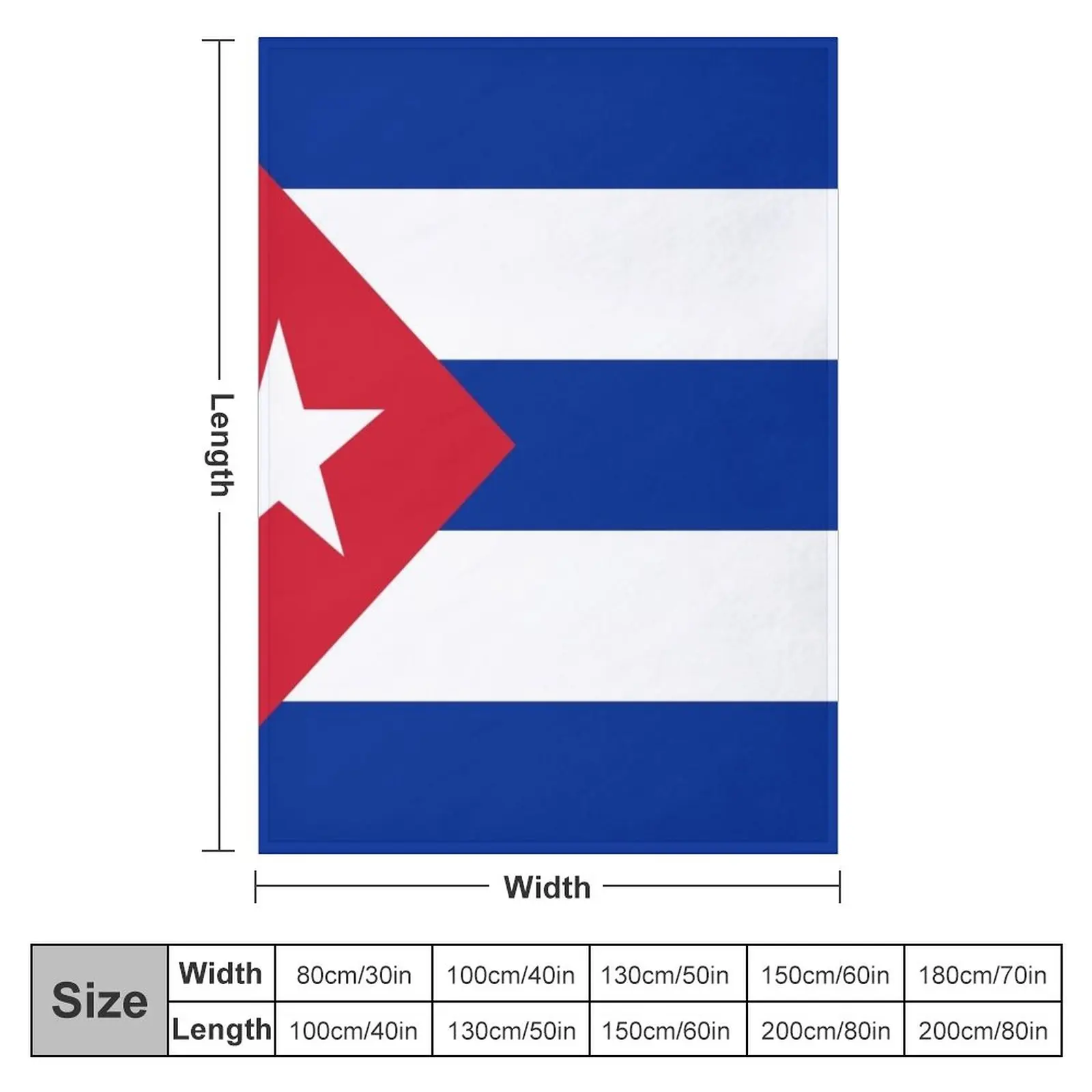 Cuba flag Throw Blanket Decorative Sofa Blanket sofa bed Baby Blanket