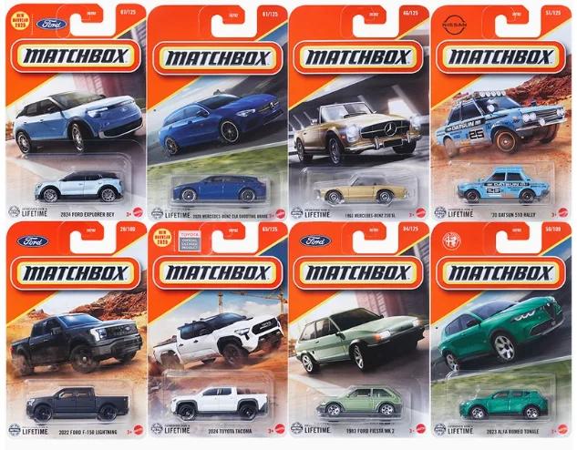 2025A 30782 Matchbox 1/64 EL CAMINO 70 DATSUN 510 RALLY Collect die-casting alloy car model ornaments