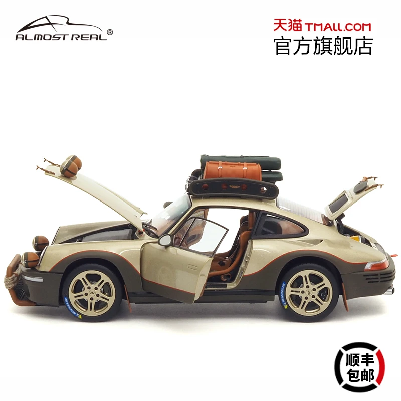 1:18RUF Rodeo prototype concept car 2020 alloy full open alloy compression shaft miniature simulation car model，adult decoration