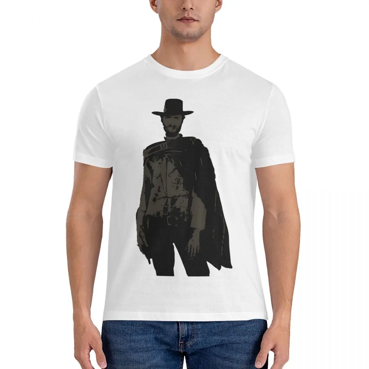 Clint Eastwood T-Shirt The Good the Bad and the Ugly Humor Pure Cotton Tee Shirt Crewneck Short Sleeve T Shirts New Arrival Tops