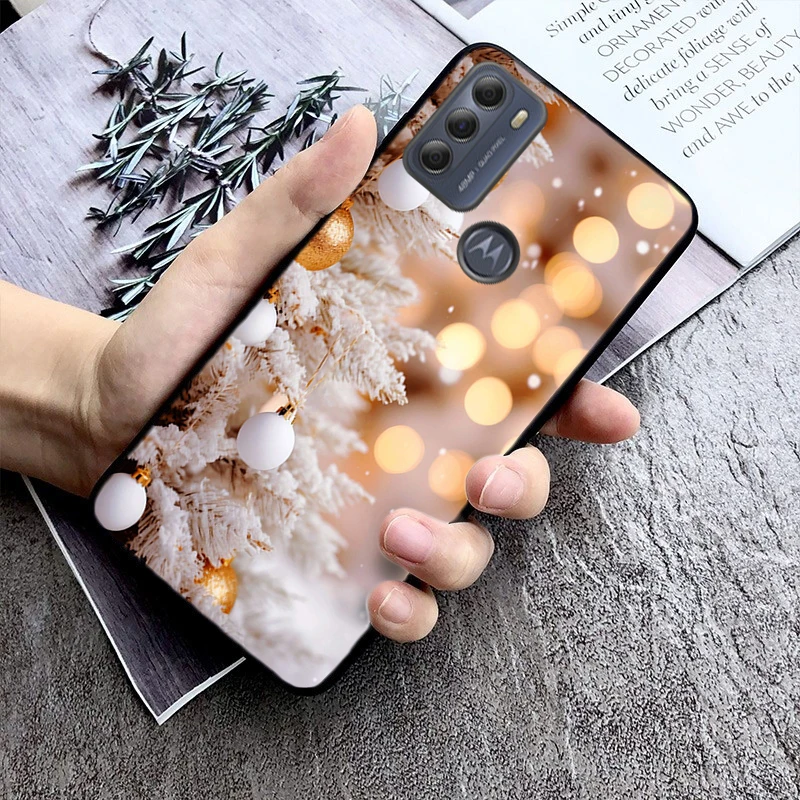 جراب هاتف لهاتف Moto G85 G55 G05 G14 G75 G31 G50 G10 G20 G30 G60 G13 G32 G84 G54 G53 G72 G24 قوة الشتاء عيد الميلاد