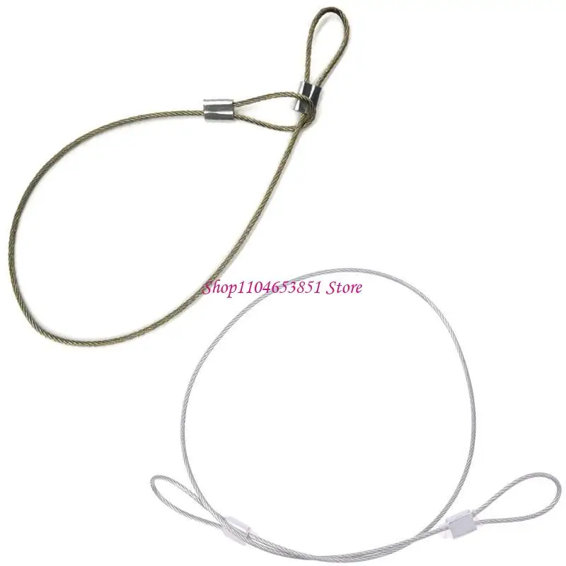 Correa seguridad acero inoxidable Tether Tether Muñeco muñeca 30 para cámara NUEVO