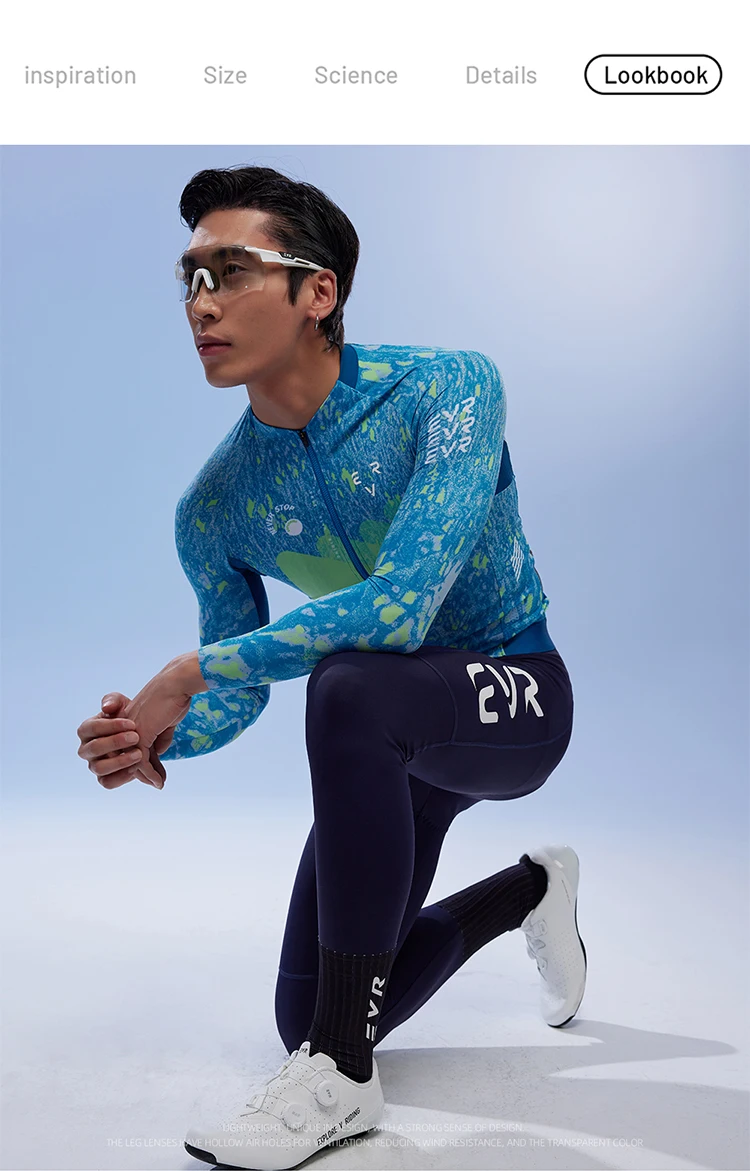 EVR Spring Herren-Radhose mit Doppelpolsterung, atmungsaktiv, schweißabsorbierend, für Rennrad und MTB, Fahrradhose – Detail 12