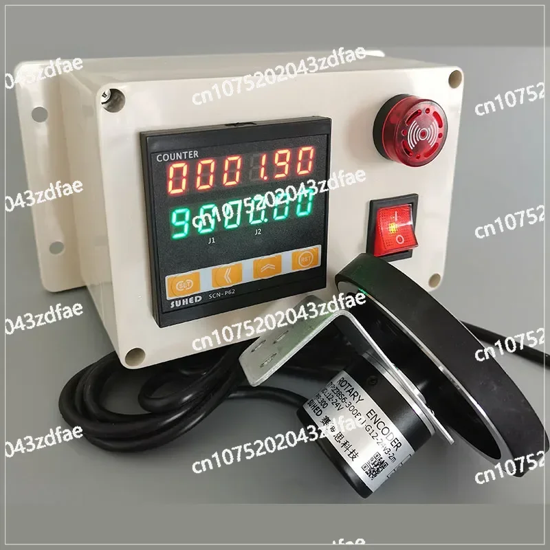 Meter counter high-precision roller type electronic induction length measuring alarm automatic meter counter