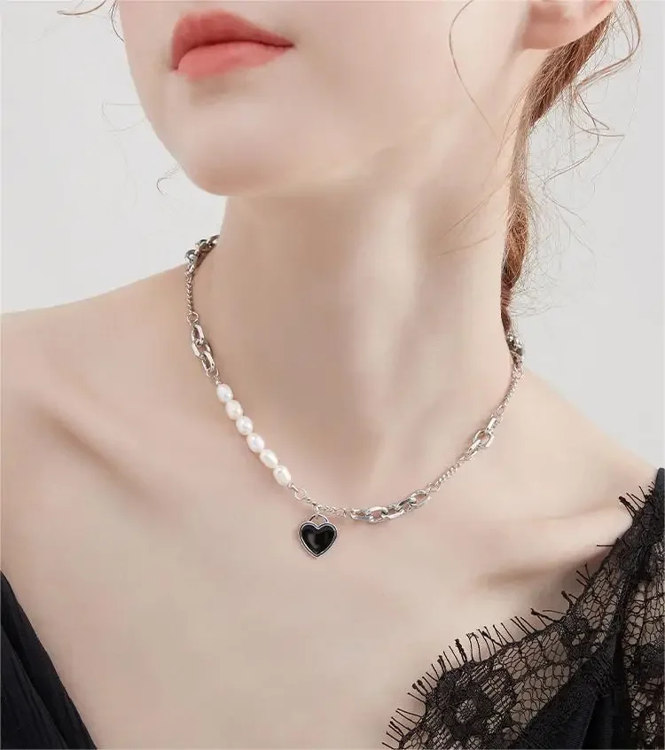 

Love Pearl Necklace Women Bone Chain 2024 Sweater Chain Neck Chain Fashion Ladies Exquisite For Women Jewelry Gift