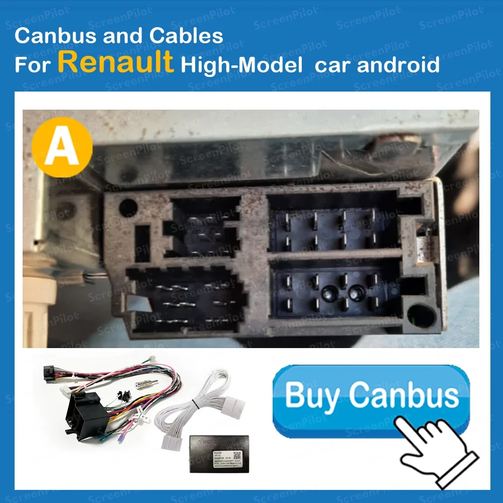 For Renault High-Model Car android Adapter CANBUS Decoder SWC Plug&Play Android Radio car Accessories Plug&Play Cabl Accessories