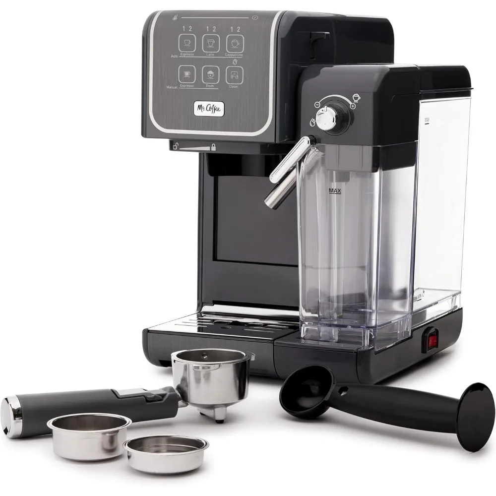 Espresso, Cappuccino, and Latte Maker Home Coffee Machine with 19-Bar Italian Pump, and Milk Frother Ideal for Latte, Espresso