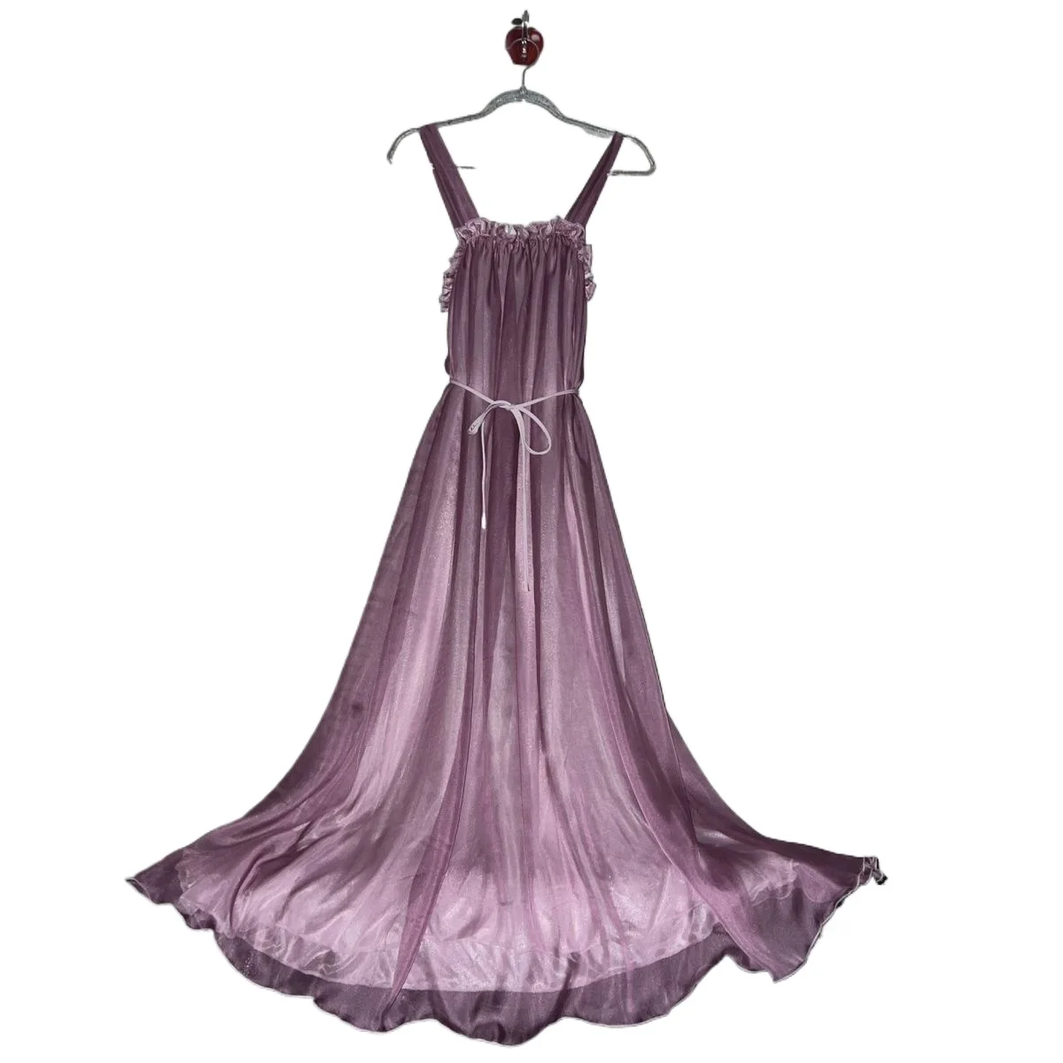 2 camadas fora de seda gelo brilhante ultra longo vestido de manhã outono inverno sleepwear quimono sexy guarnição camisola noiva homewear