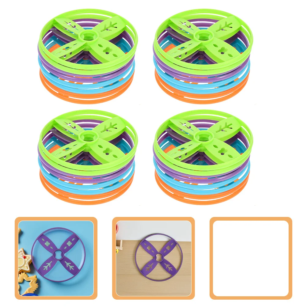

40Pcs Flying Disc Accessories Set Bright Colors Smooth Edges Tossing Game for Kids Outdoor Play Backyard Beach Fun