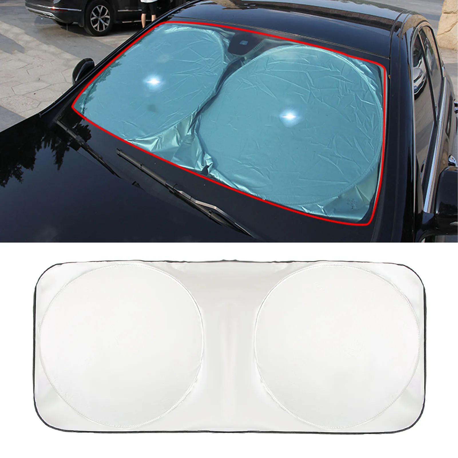 Universal Car Front Windshield Sunshade UV Protection Sunscreen Sun Shade 150x70 150x85 160x86 190x90 Windshield Visor