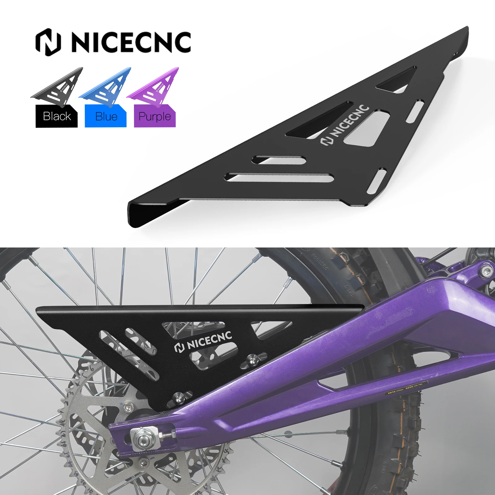 

NICECNC Aluminum Chain Guard Protection For SUR-RON Surron light bee X/ S/ L1E Segway X160 X260 Electric Dirt Bike 2023 2024