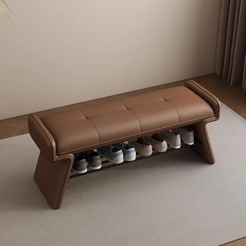 DSA modern art sense small apartment porch shoe change stool integrated long stool home shoe rack can sit stool