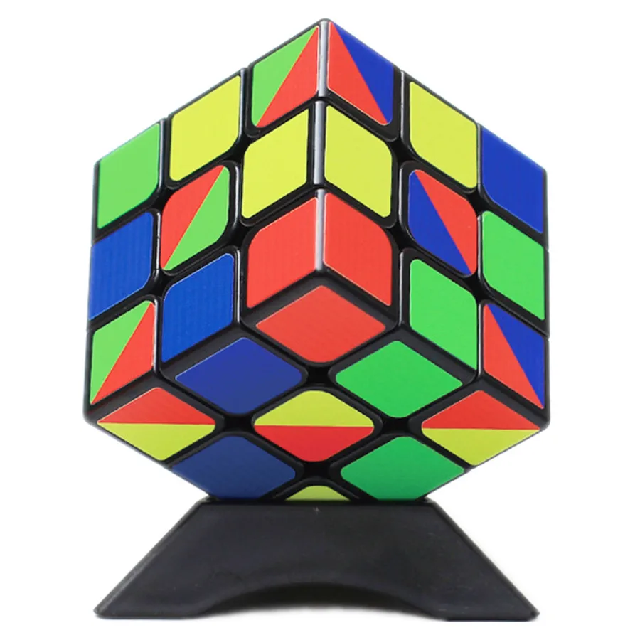 3x3 Regenbogen Würfel Vier Farben 3x3x3 Zauberwürfel Bildung Lernen Cubo Magico Spielzeug Für Kinder – Detail 1