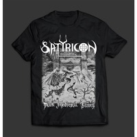 Satyricon Dark Medieval Times T-Shirt Men's Summer Personality Street Crew Neck Short Sleeve Cotton Loose Men's Harajuku T-Shirt