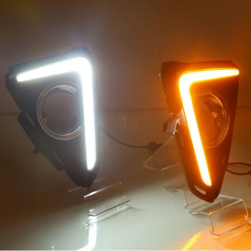 

SAARApplicable16-19ToyotaRAV4Rongfang Модификация дневных ходовых огнейСветодиодные передние противотуманные фары течетные фары для вождения декоративные светильники