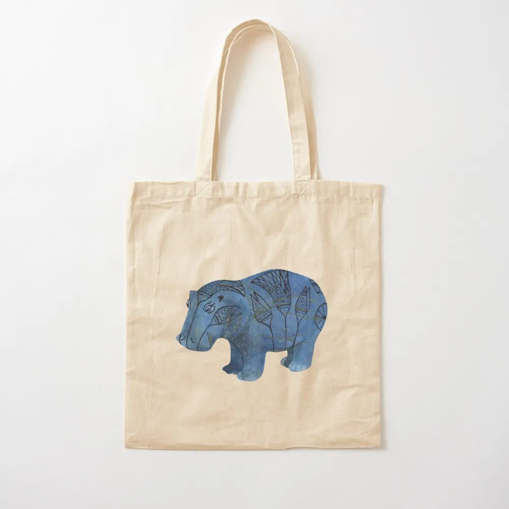 

WILLIAM THE FAIENCE HIPPOPOTAMUS-Egypt Tote Bag Women's handbag custom tote bag Women bags