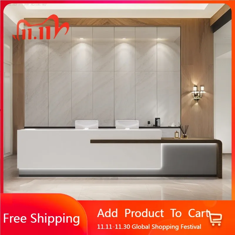 

Company Best Reception Desks Beauty Unique Luxury Unique Hotel Display Reception Desks Small Mostrador Commercial Furniture