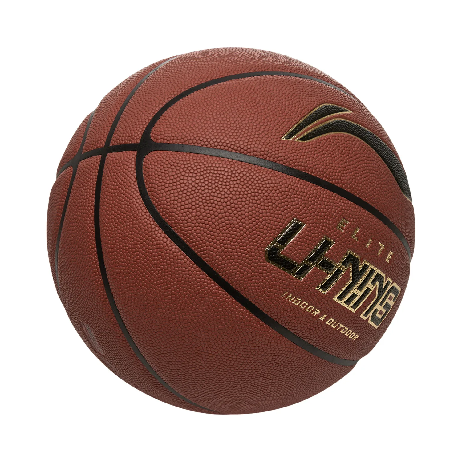 Balón de Baloncesto Li-Ning Unisex B8000 Elite para Interior y Exterior, Talla 7, Sin Inflar, Estable y Duradero, Balón de Competición LiNing ABQW009