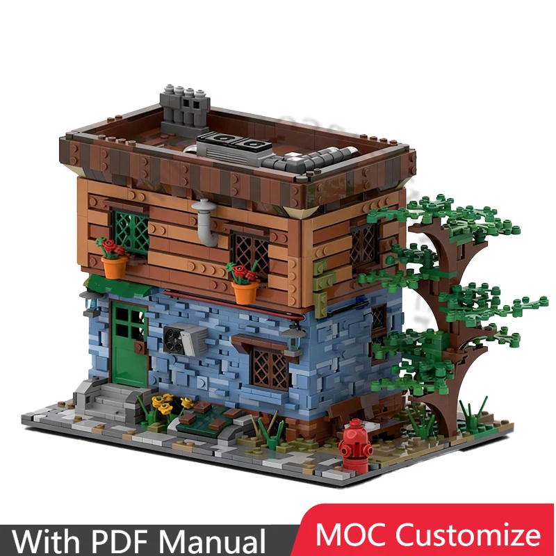 2042 pièces de construction Maison d'automne MOC, blocs modulaires personnalisables, conception créative et technologique, jouet d'assemblage DIY, cadeau