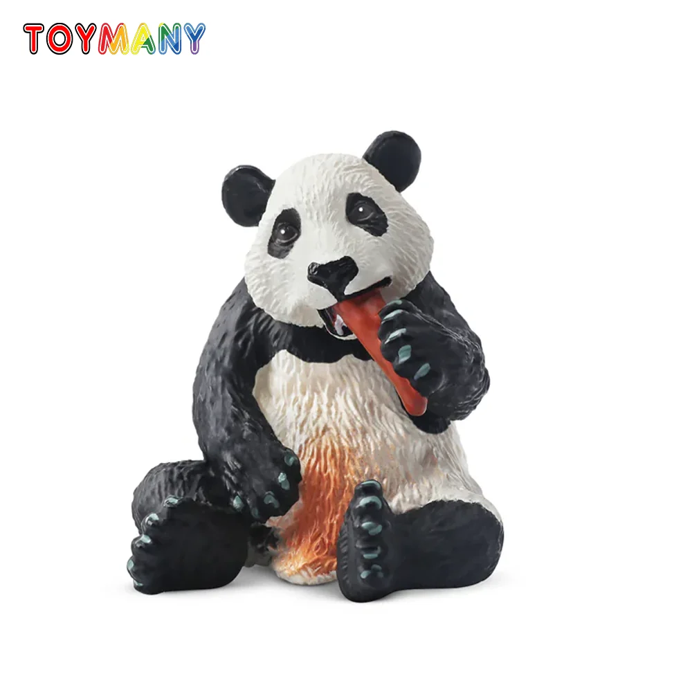 

Toymany Simulation Sitting Panda Cub Wildlife Animal Model Toy Mini Figures Dolls Action Figurines Toys Children Gift