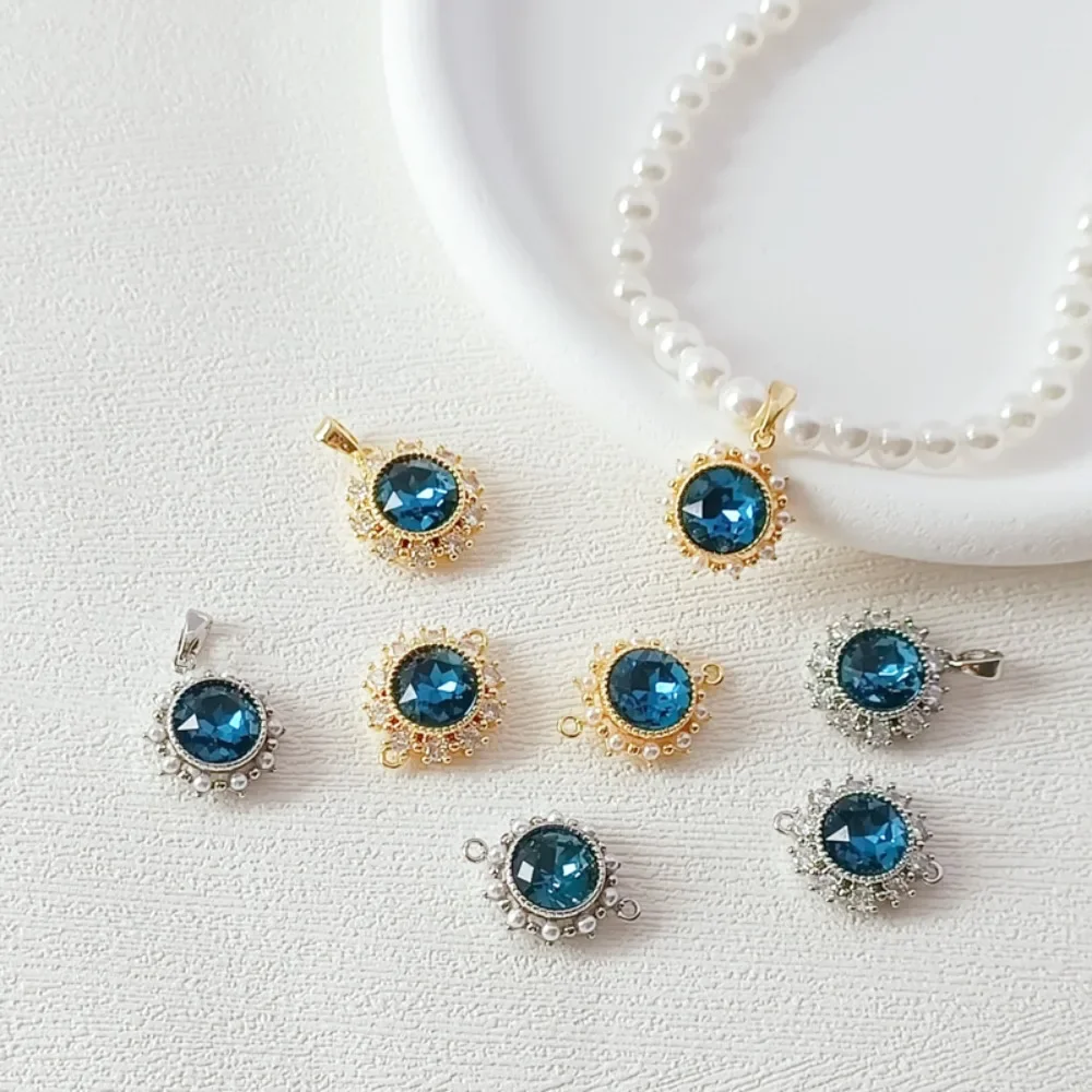 

14K Gold-plated Zirconium-inlaid Ocean Heart Pendant, DIY Pearl Pendant, Bracelet, Pendant and Accessory