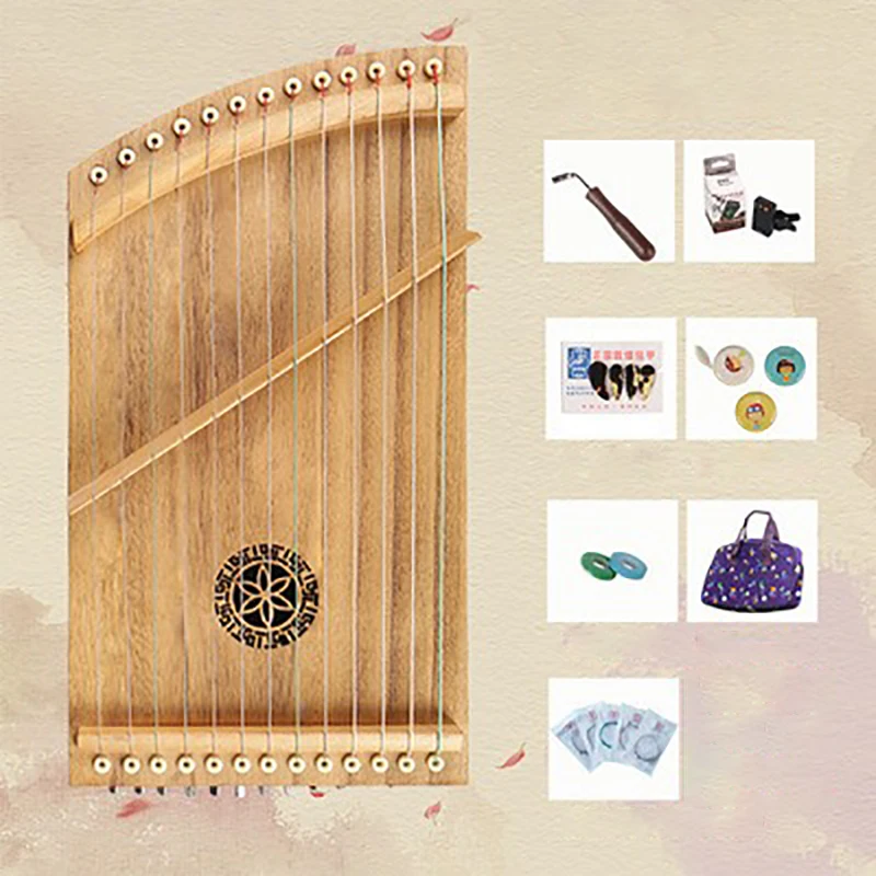 21 Strings Guzheng Professional Chinese Traditional Musical Stringed Instruments Children Learning Portable 13 String Guzheng