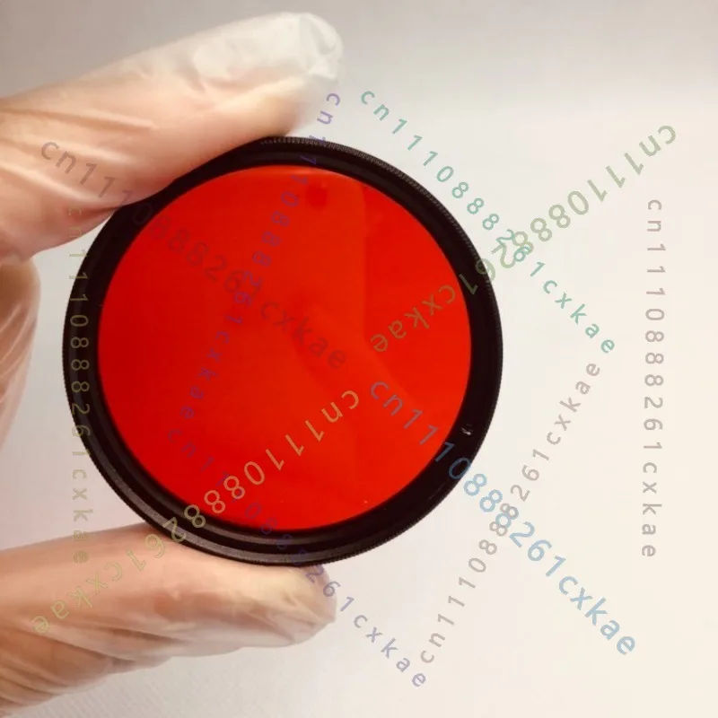 Red Optical Glass Lens Filter For Black White Film Camera Landscape Monochrome Photography Accessory