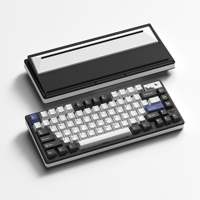 WOMIER SK71 Pro Wireless Mechanical Aluminum Keyboard 75% Hot Swappable Tri-Mode VIA Keyboard for Win/Mac