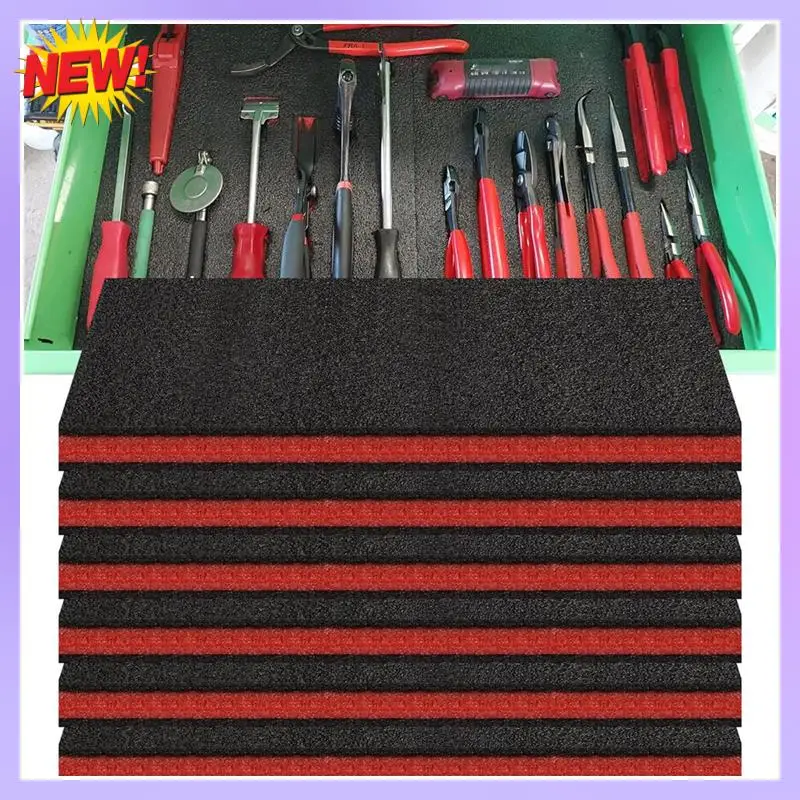 

T24C 6 шт. ящик для инструментов из пенопласта, пенопластовые вставки для чехлов, вкладыш для ящиков для инструментов, полиэтиленовые пенопластовые листы для инструментов, органайзер и инструмент для хранения теней