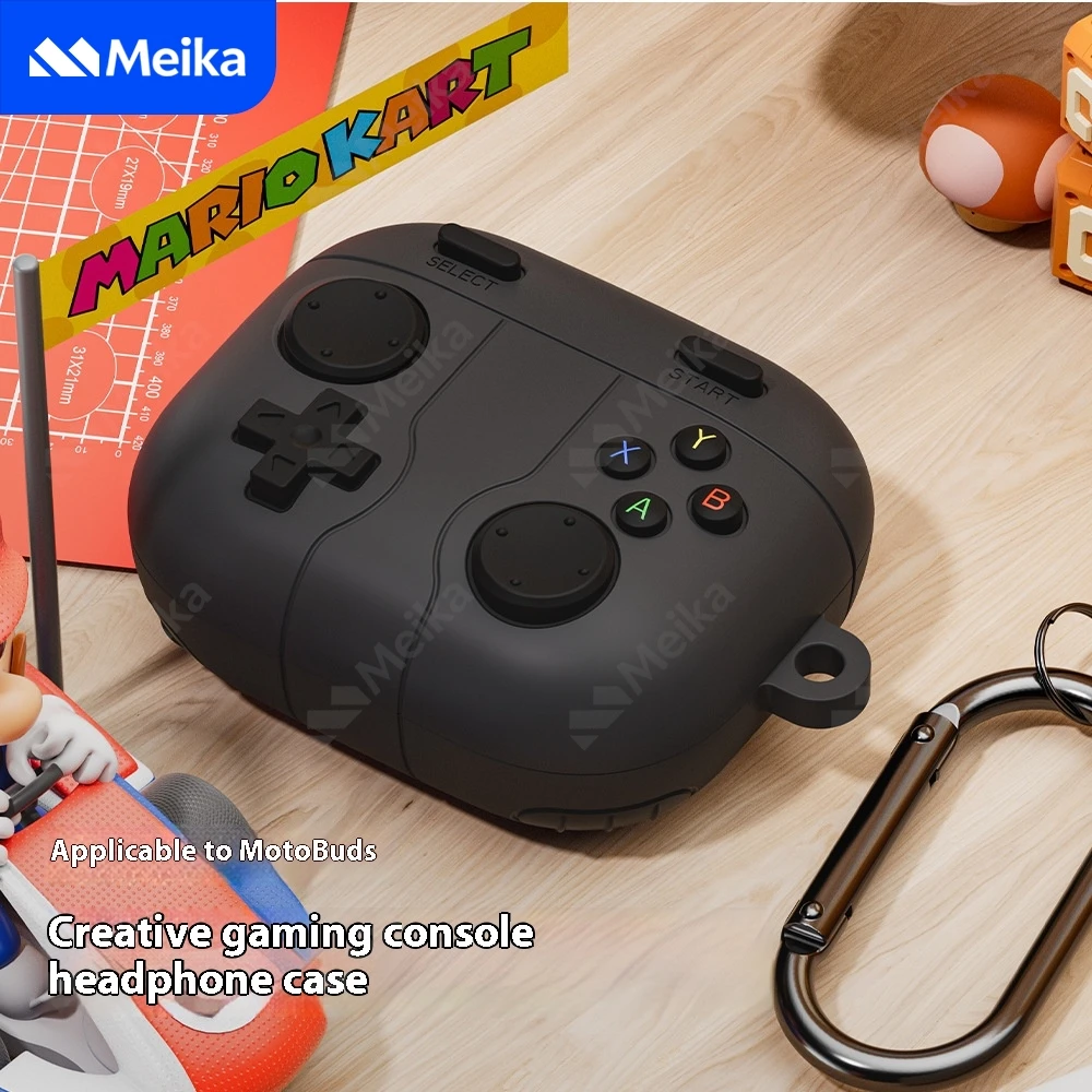 Game Machine Shell For Motorola MotoBuds Protective Case Silicone Earphone Protective Cover for Moto Buds 2024
