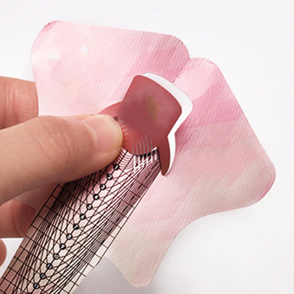 

1 рулон формы для наращивания ногтей, самоклеящаяся направляющая для дизайна ногтей, наклейка для акрилового УФ-геля, маникюрный инструмент «сделай сам»