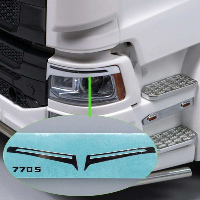 1:14th Scale Interior Stickers Brow Patch for Tamiya RC Truck SCANIA 770S 6x4 56368 56371 56379