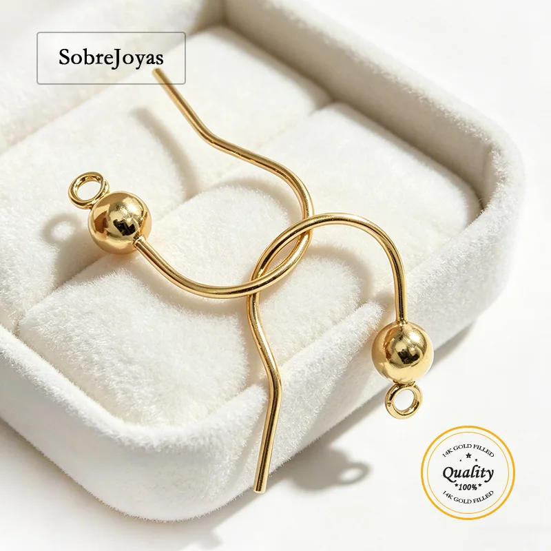 14k-ゴールドフィルドイヤーワイヤー-40mm-ボールとリング付き-ドロップイヤリング用-ジュエリー作り-diy-アクセサリー