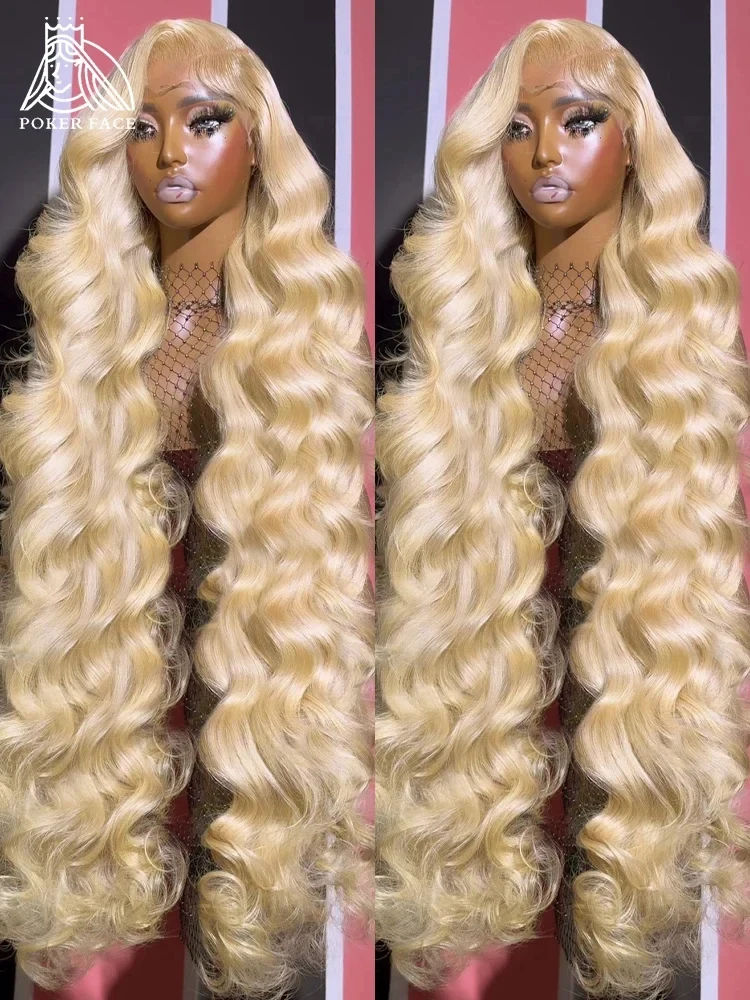 613 Honey Blonde Body Wave 13x6 Lace Front Human Hair Wigs For Women Brazilian Preplucked 613 Colored 13x4 Lace Frontal Wig