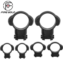 2Pcs /Set Steel Scope 30/25.4mm  Rings Quick Release Low Medium High Profile For 11mm Rail Hunting Scopes Ring Mount
