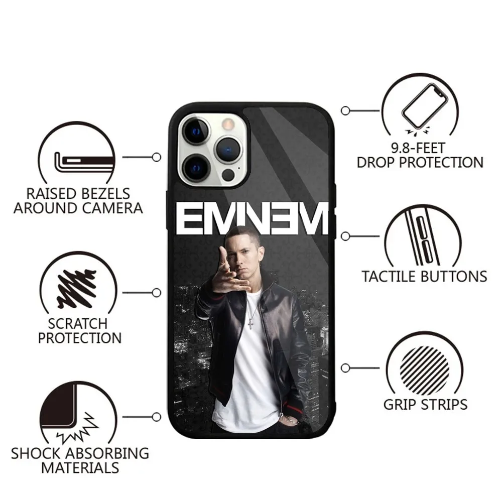 Rapper E-Eminem Phone Case For iPhone 16,15,14,13,12,11,Plus,Pro,Max,Mini Magsafe Magnetic Wireless Charging