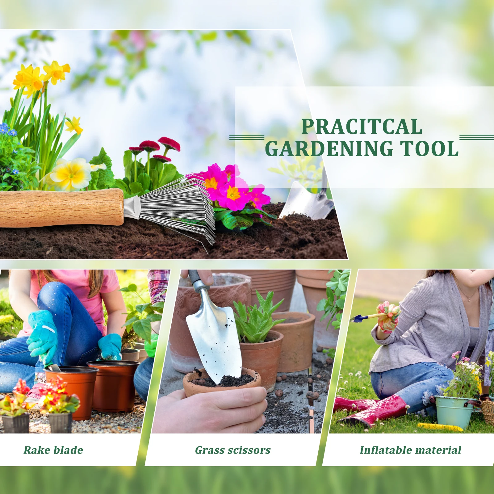 

Cleaning Rake for Flower Arrangement Stainless Steel Wood Practical Tool Ergonomic Design Premium Material Simulated Flowers