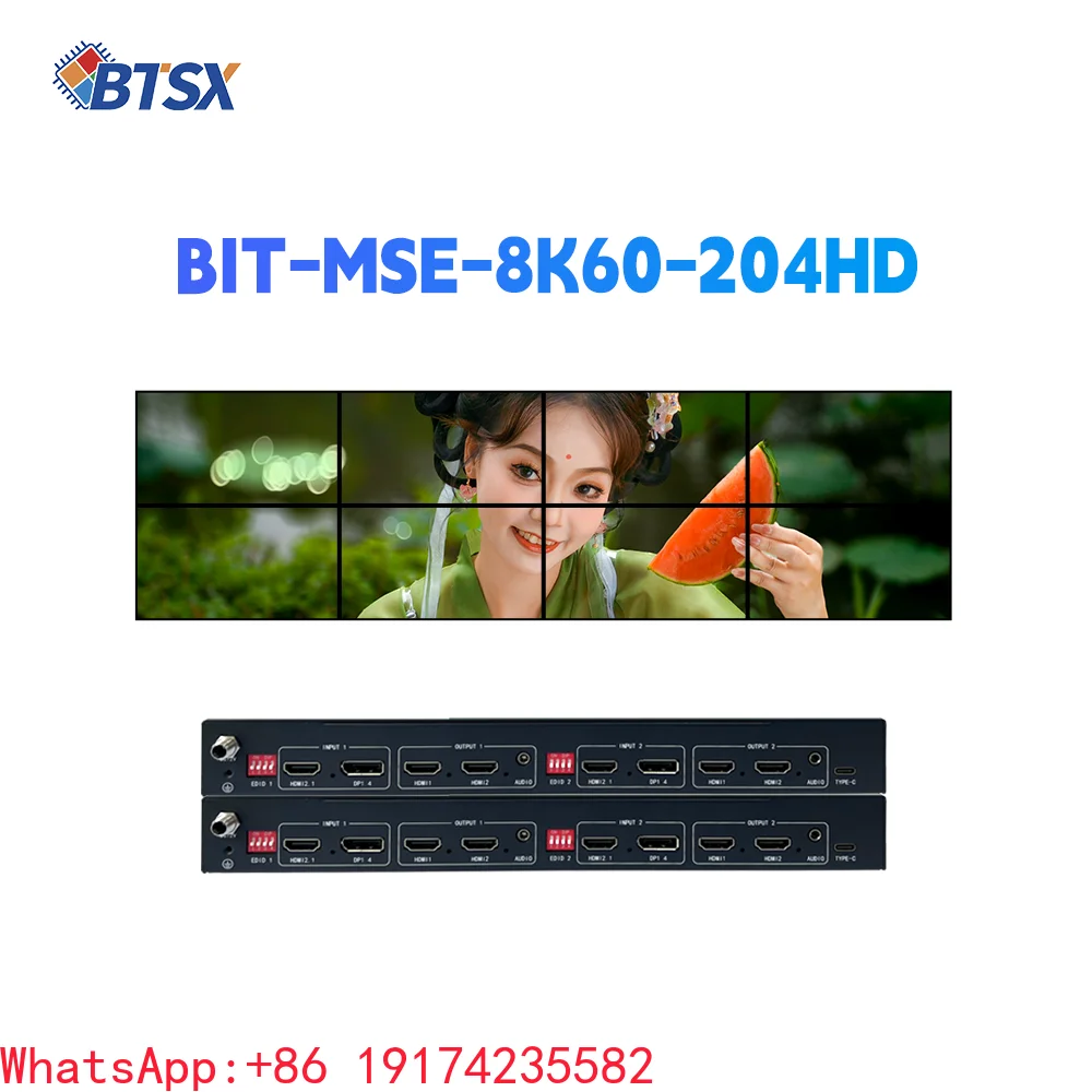 8K60 204HD Industrial Grade High Performance TV Wall Controller 4K60 Multi-Desktop & Channel Image Display