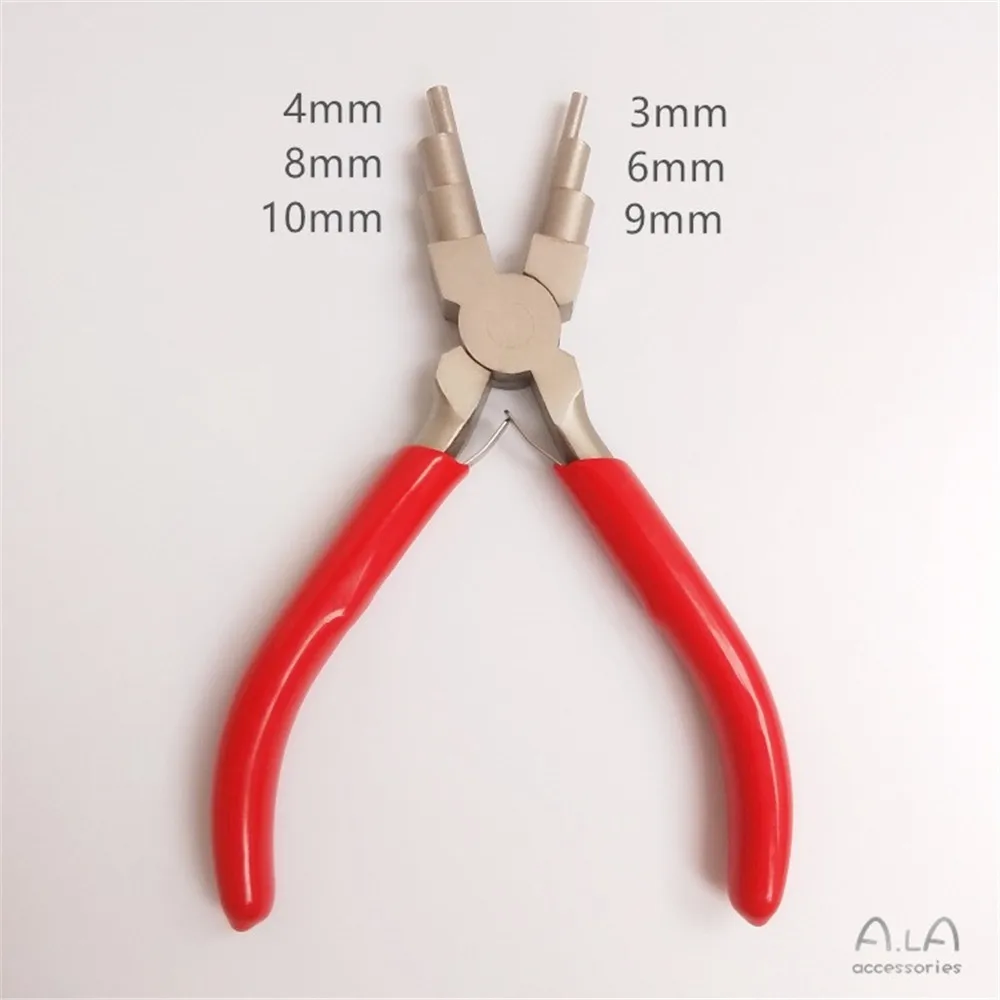 Hand-made 6-segment Pliers Multifunctional Round Mouth Modeling Pliers Jewelry Pliers DIY Hand-wrapped Gold Wire Winding Tools