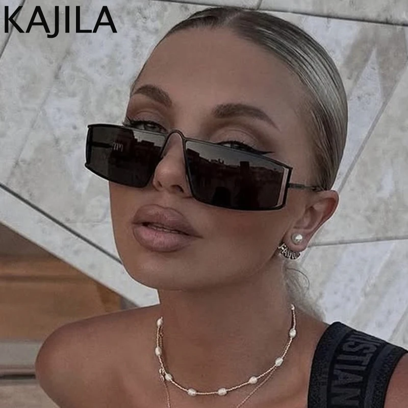 

Small Rectangle Steampunk Sunglasses Women 2025 Luxury Brand Vintage Hollow Metal Frame Sun Glassees For Ladies Outdoor Shades