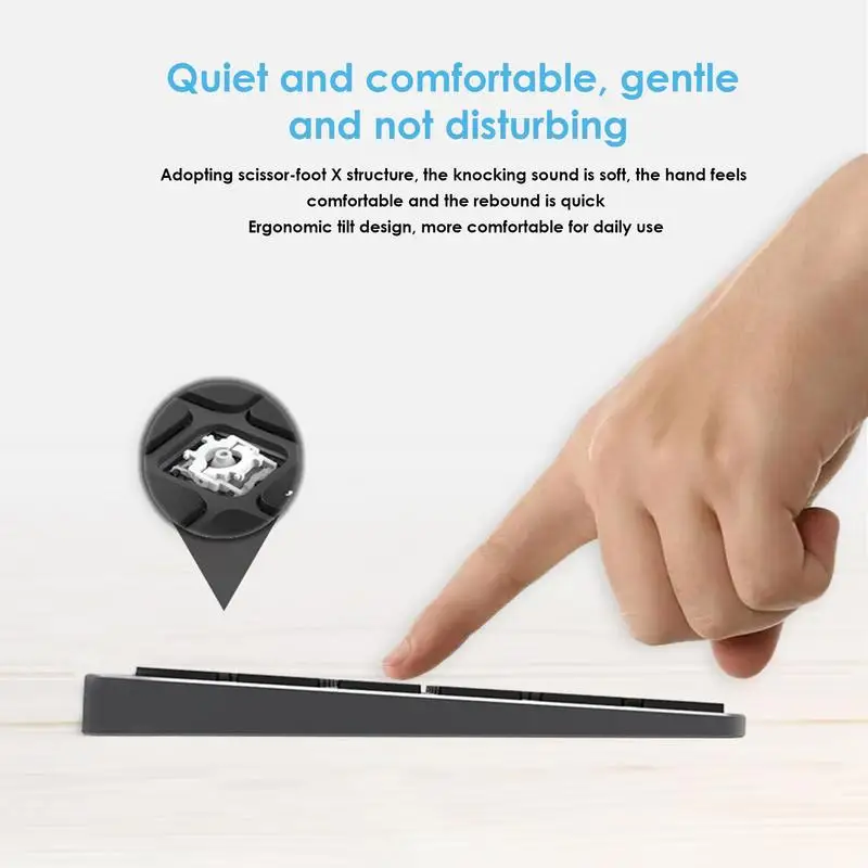 Teclado mecánico pequeño inalámbrico, teclado numérico pequeño de 35 teclas, teclado numérico inalámbrico silencioso, escritura eficiente, PC Personal