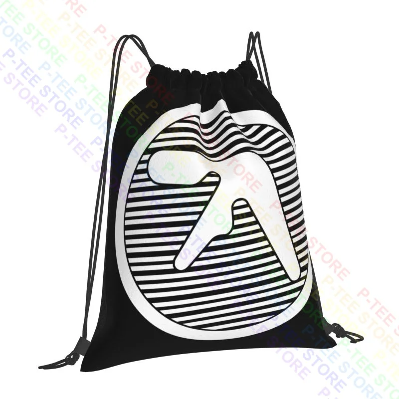 Aphex Twin Drawstring Bags Gym Bag School Art Print Shopping Bag Multi-function