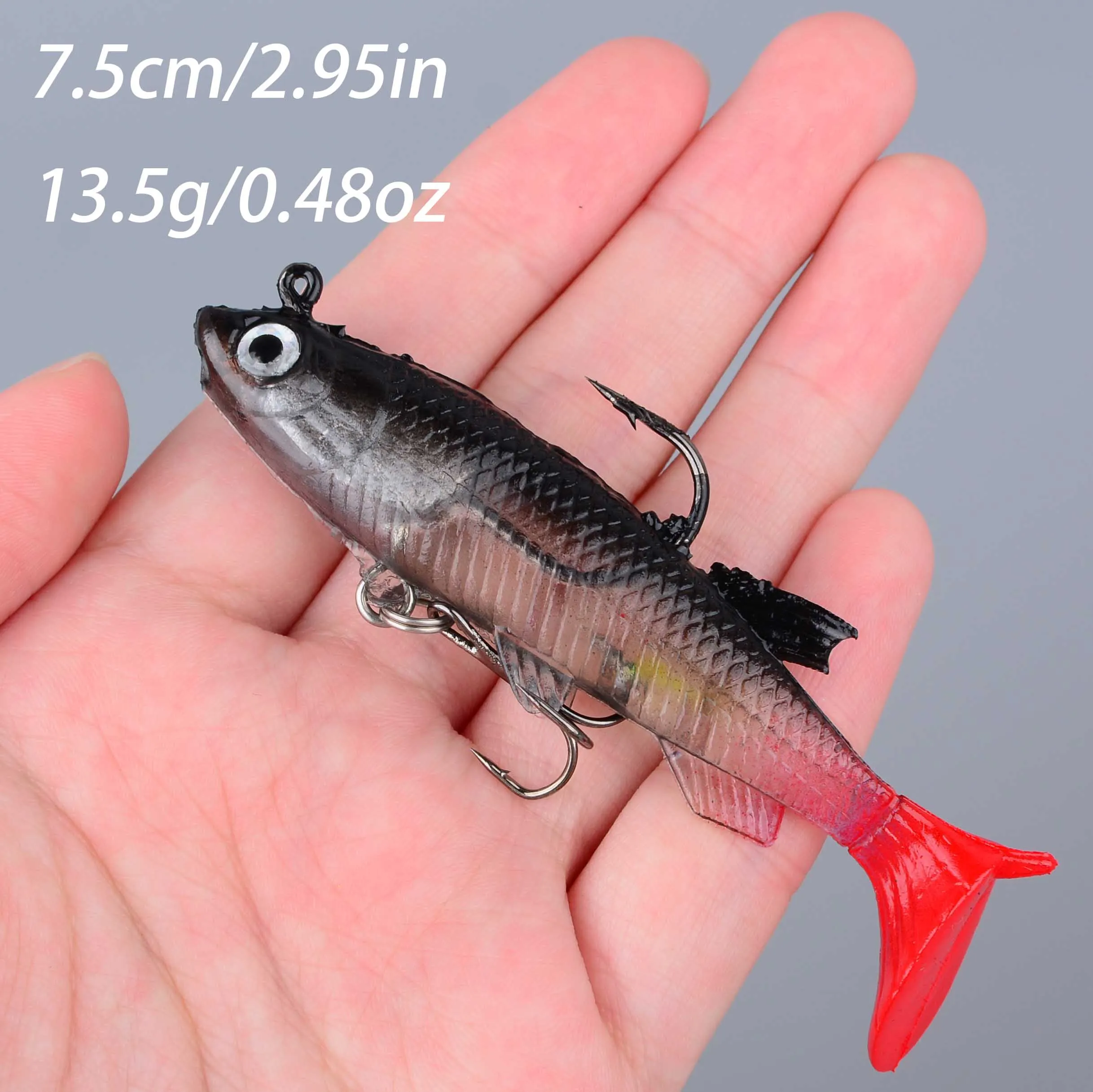 Vinilos swimbait para lubina y lucio – Imitación de pececillo - imagen 5