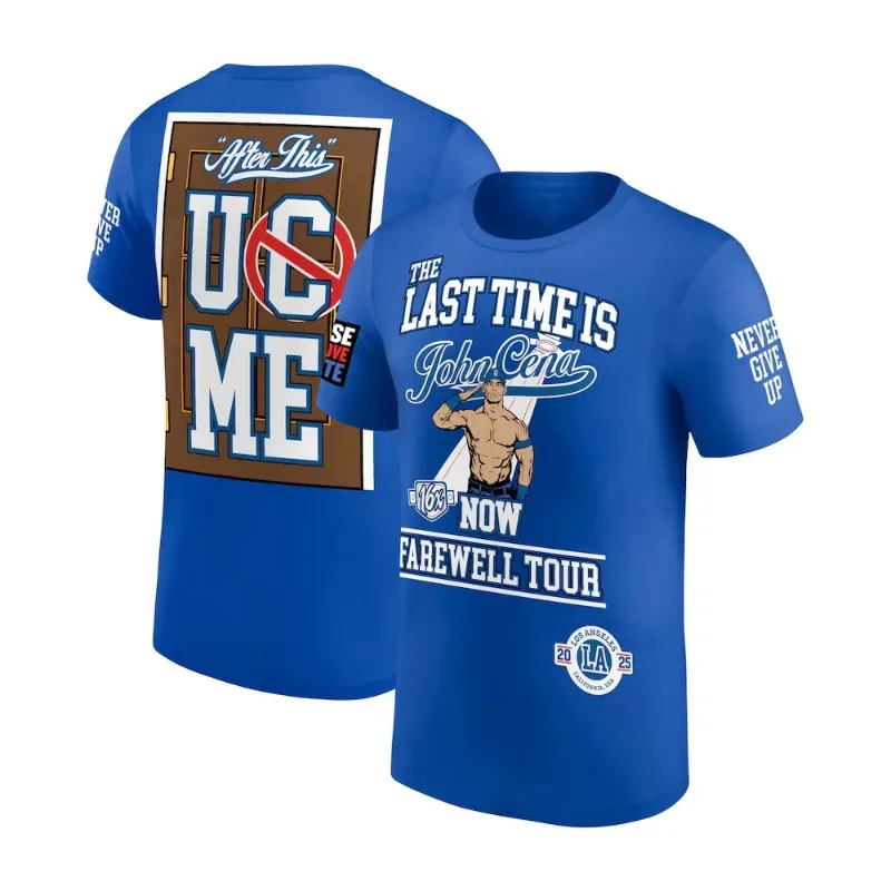 

John Cena Toronto Farewell Tour T-Shirt Summer Oversized Quick-drying Sportswear 3D Print Champion Boxing Fan Commemorative Top
