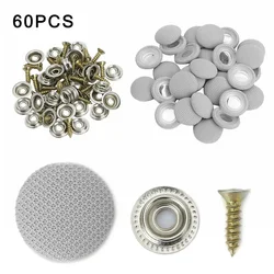 60Pcs New Car Interior Ceiling Cloth Fixing Screw Car Roof Fixed Buckle Snap Rivets Retainer Automotive Headliner Repair Button